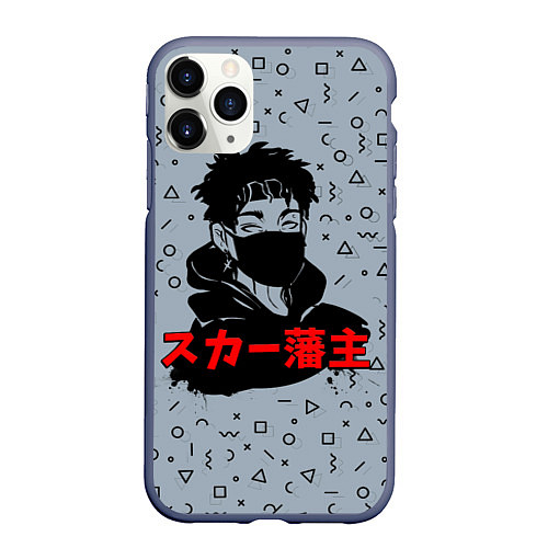 Чехол iPhone 11 Pro матовый Scarlxrd: Japan Style / 3D-Серый – фото 1