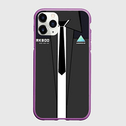 Чехол iPhone 11 Pro матовый Conor RK800, цвет: 3D-фиолетовый