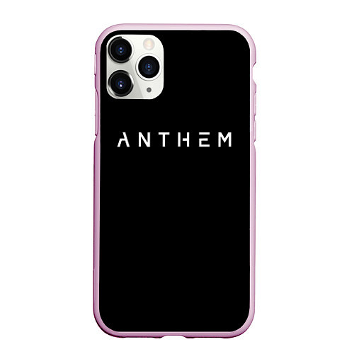 Чехол iPhone 11 Pro матовый ANTHEM: Black Style / 3D-Розовый – фото 1