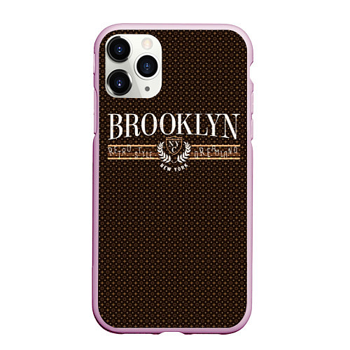 Чехол iPhone 11 Pro матовый Brooklyn Style / 3D-Розовый – фото 1