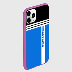 Чехол iPhone 11 Pro матовый Wrestling: Sport Line, цвет: 3D-фиолетовый — фото 2