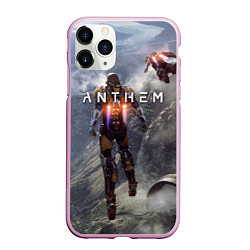 Чехол iPhone 11 Pro матовый ANTHEM, цвет: 3D-розовый