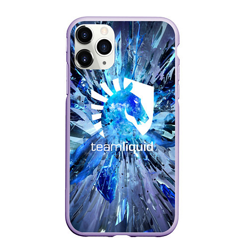 Чехол iPhone 11 Pro матовый Team Liquid: Splinters / 3D-Светло-сиреневый – фото 1