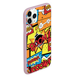 Чехол iPhone 11 Pro матовый Boom Pop Art, цвет: 3D-розовый — фото 2