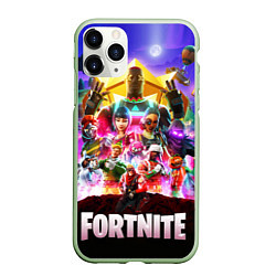 Чехол iPhone 11 Pro матовый Fortnite: Battle Royale, цвет: 3D-салатовый