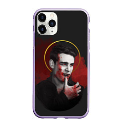 Чехол iPhone 11 Pro матовый Simon Lewis, цвет: 3D-светло-сиреневый