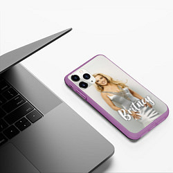 Чехол iPhone 11 Pro матовый Britney Spears, цвет: 3D-фиолетовый — фото 2