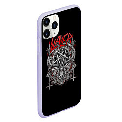 Чехол iPhone 11 Pro матовый Slayer: Hell Goat, цвет: 3D-светло-сиреневый — фото 2