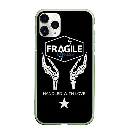 Чехол iPhone 11 Pro матовый Death Stranding: Fragile Express / 3D-Салатовый – фото 1
