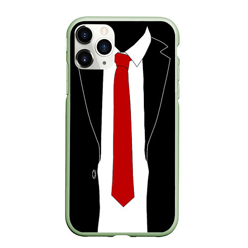 Чехол iPhone 11 Pro матовый Hitman 47 / 3D-Салатовый – фото 1