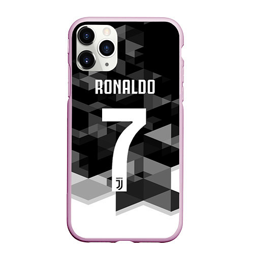 Чехол iPhone 11 Pro матовый CRonaldo 7 / 3D-Розовый – фото 1