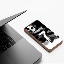 Чехол iPhone 11 Pro матовый CRonaldo 7, цвет: 3D-коричневый — фото 2