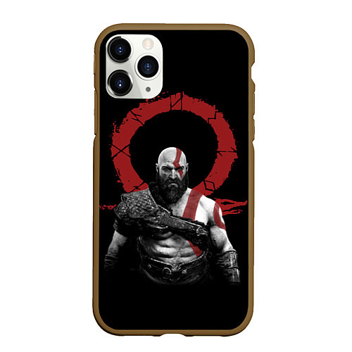 Чехол iPhone 11 Pro матовый God of War IV / 3D-Коричневый – фото 1