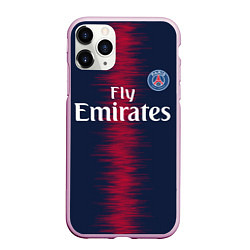 Чехол iPhone 11 Pro матовый FC PSG: Neymar 18-19, цвет: 3D-розовый