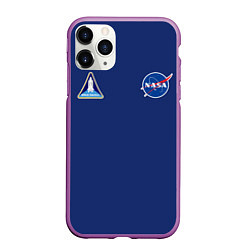 Чехол iPhone 11 Pro матовый NASA: Special Form, цвет: 3D-фиолетовый