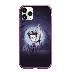 Чехол iPhone 11 Pro матовый Wilson under the moon, цвет: 3D-фиолетовый
