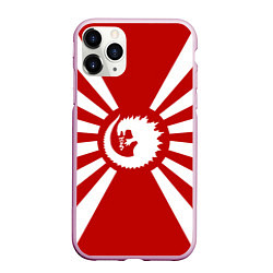 Чехол iPhone 11 Pro матовый Godzilla: Japan Style, цвет: 3D-розовый