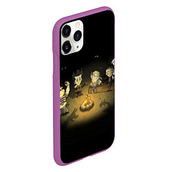 Чехол iPhone 11 Pro матовый Don’t Starve campfire, цвет: 3D-фиолетовый — фото 2