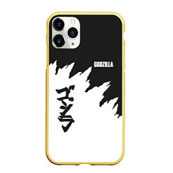 Чехол iPhone 11 Pro матовый Godzilla: Light Style, цвет: 3D-желтый