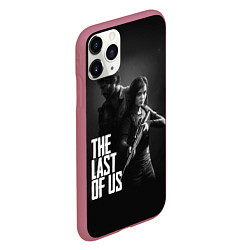 Чехол iPhone 11 Pro матовый The Last of Us: Black Style, цвет: 3D-малиновый — фото 2