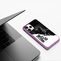 Чехол iPhone 11 Pro матовый The Last of Us: White & Black, цвет: 3D-фиолетовый — фото 2