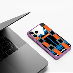 Чехол iPhone 11 Pro матовый Fortnite: Ремонтник, цвет: 3D-фиолетовый — фото 2