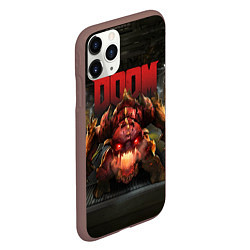 Чехол iPhone 11 Pro матовый DOOM: Pinky Monster, цвет: 3D-коричневый — фото 2