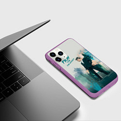 Чехол iPhone 11 Pro матовый Brendon Urie, цвет: 3D-фиолетовый — фото 2