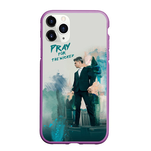 Чехол iPhone 11 Pro матовый Brendon Urie / 3D-Фиолетовый – фото 1