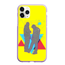 Чехол iPhone 11 Pro матовый HammAli & Navai: Yellow Style, цвет: 3D-сиреневый