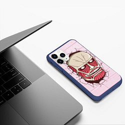 Чехол iPhone 11 Pro матовый Colossal Titan, цвет: 3D-тёмно-синий — фото 2