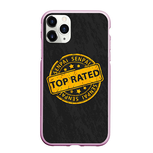 Чехол iPhone 11 Pro матовый Senpai - Top Rated / 3D-Розовый – фото 1
