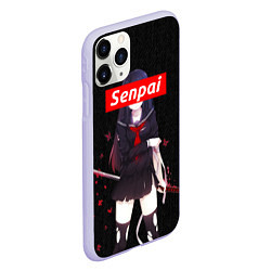 Чехол iPhone 11 Pro матовый Senpai Assassin, цвет: 3D-светло-сиреневый — фото 2