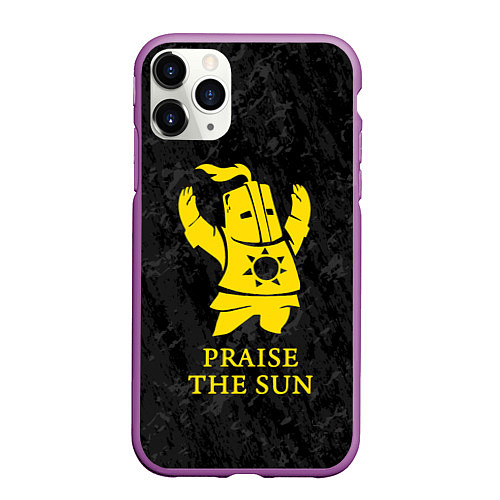 Чехол iPhone 11 Pro матовый Praise The Sun / 3D-Фиолетовый – фото 1