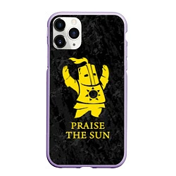 Чехол iPhone 11 Pro матовый Praise The Sun, цвет: 3D-светло-сиреневый