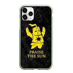Чехол iPhone 11 Pro матовый Praise The Sun, цвет: 3D-салатовый