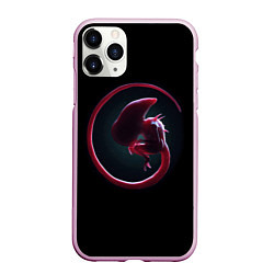 Чехол iPhone 11 Pro матовый Alien Inside, цвет: 3D-розовый