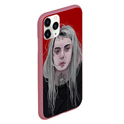 Чехол iPhone 11 Pro матовый Ghostemane, цвет: 3D-малиновый — фото 2