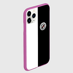 Чехол iPhone 11 Pro матовый Monokuma School, цвет: 3D-фиолетовый — фото 2