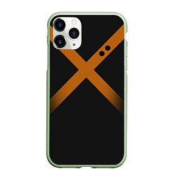 Чехол iPhone 11 Pro матовый KATSUKI BAKUGOU полосы, цвет: 3D-салатовый