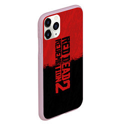 Чехол iPhone 11 Pro матовый RDD 2: Red & Black, цвет: 3D-розовый — фото 2