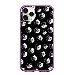 Чехол iPhone 11 Pro матовый MONOKUMA, цвет: 3D-фиолетовый