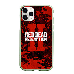 Чехол iPhone 11 Pro матовый Red Dead Redemption: Part II, цвет: 3D-салатовый