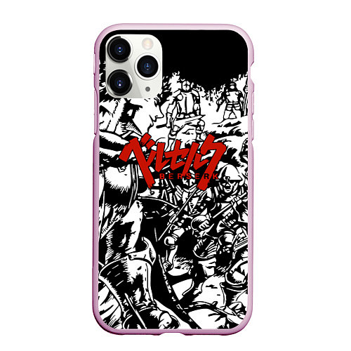 Чехол iPhone 11 Pro матовый Berserk Stories / 3D-Розовый – фото 1