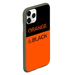 Чехол iPhone 11 Pro матовый Orange Is the New Black, цвет: 3D-темно-зеленый — фото 2