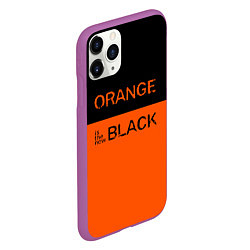 Чехол iPhone 11 Pro матовый Orange Is the New Black, цвет: 3D-фиолетовый — фото 2