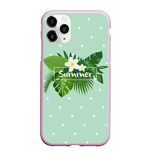Чехол iPhone 11 Pro матовый Fresh Summer / 3D-Розовый – фото 1