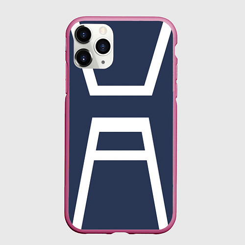 Чехол iPhone 11 Pro матовый MHA U A SCHOOL / 3D-Малиновый – фото 1