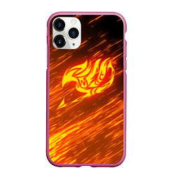 Чехол iPhone 11 Pro матовый NATSU DRAGNEEL, цвет: 3D-малиновый