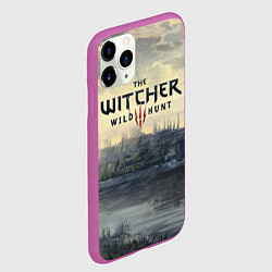 Чехол iPhone 11 Pro матовый The Witcher 3: Wild Hunt, цвет: 3D-фиолетовый — фото 2